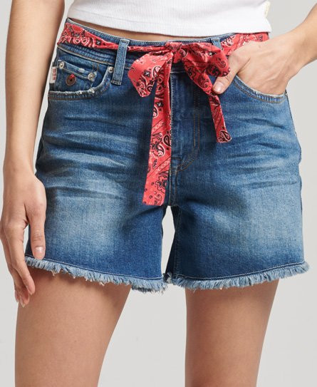 Pockets For Women M S Womens Denim Mom High Waisted Shorts