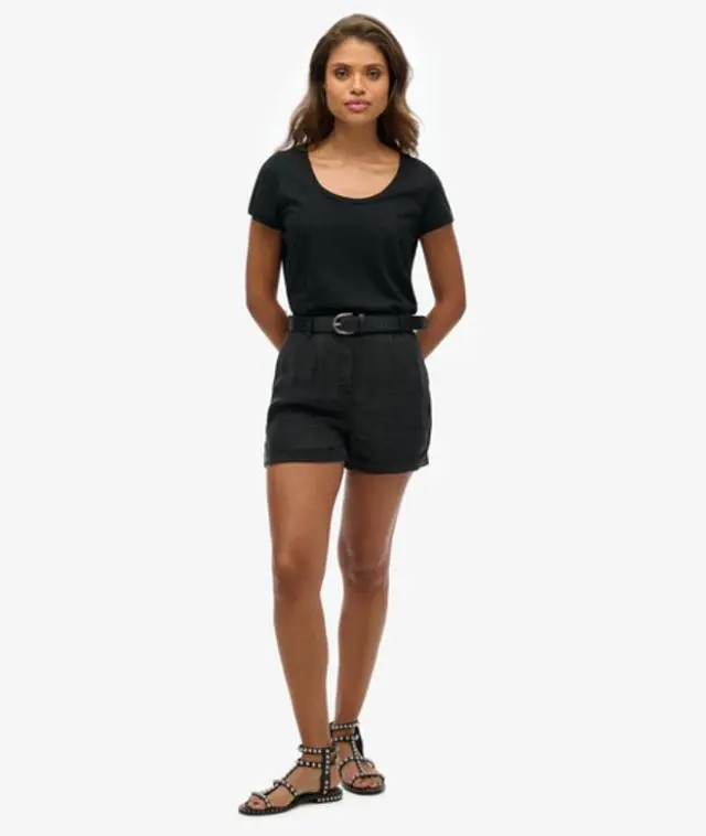 Superdry & Co Women's Cupro Shorts Black - 