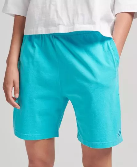 Superdry Women's Code Essential Boy Shorts Turquoise / Aquamarine - 