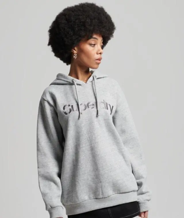 Superdry & Co Women's Core Logo Source Hoodie Grey / Athletic Grey Marl - 