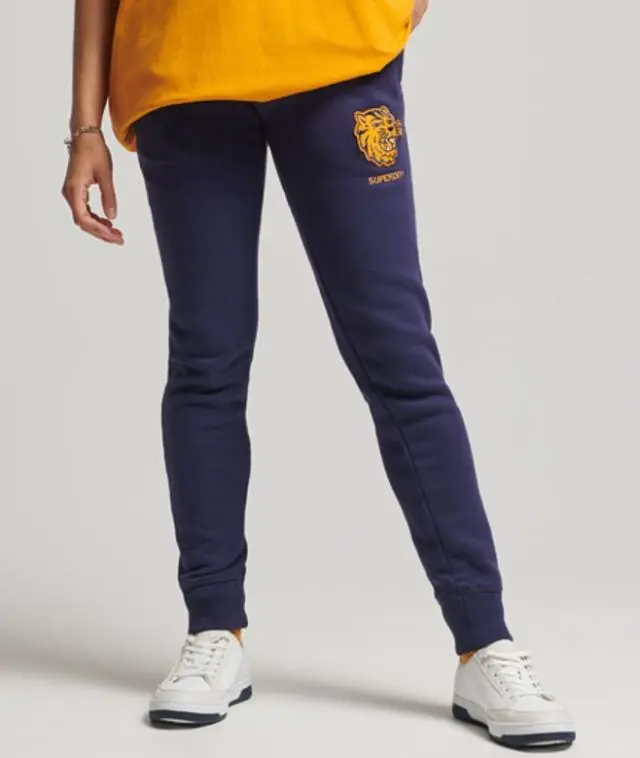 Superdry Women's Vintage Collegiate Joggers Navy / Rinse Navy - 