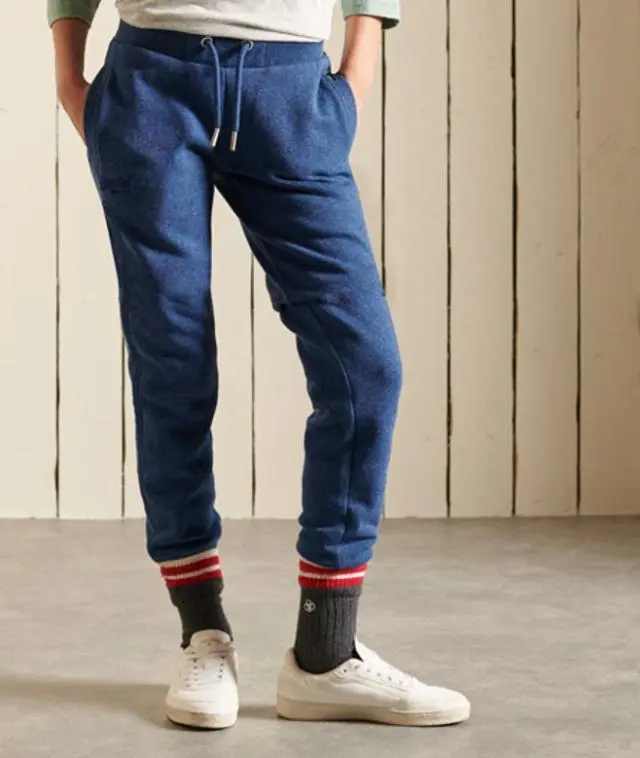 Superdry Women's Vintage Logo Embroidered Joggers Blue / Bright Blue Marl - 