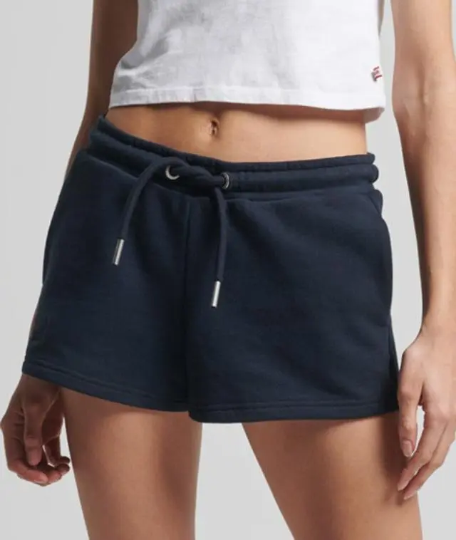 Superdry Women's Organic Cotton Vintage Logo Jersey Shorts Navy / Eclipse Navy - 