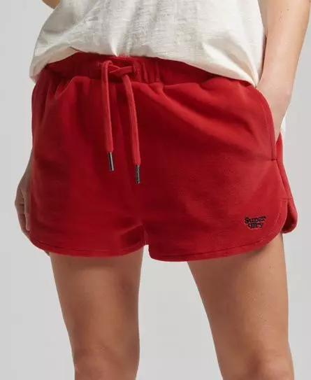 Superdry Women's Vintage Jersey Racer Shorts Red / Soda Pop Red - 