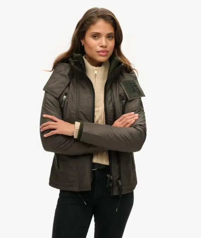 Superdry Women's Mountain Sd-windcheater Jacket Green / Surplus Goods Olive - 