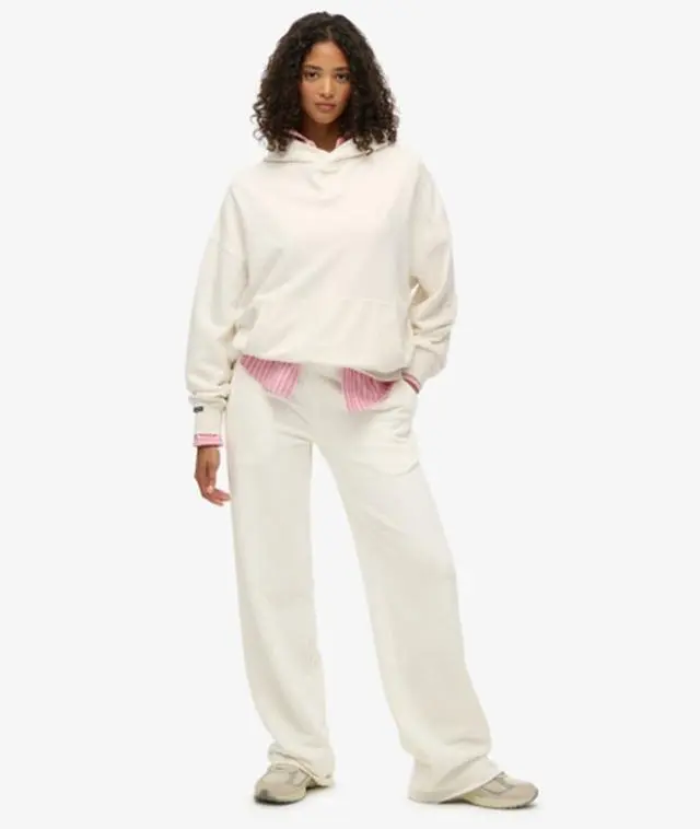Superdry Women's Studios Joggers White / Off White -