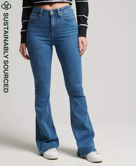 Superdry Organic Cotton Studios High Rise Flare Jeans