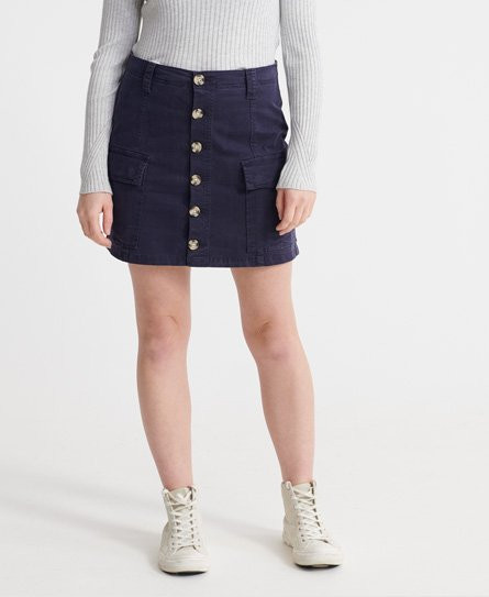 Superdry Women's Alchemy Cargo Mini Skirt Navy / Atlantic Navy - 