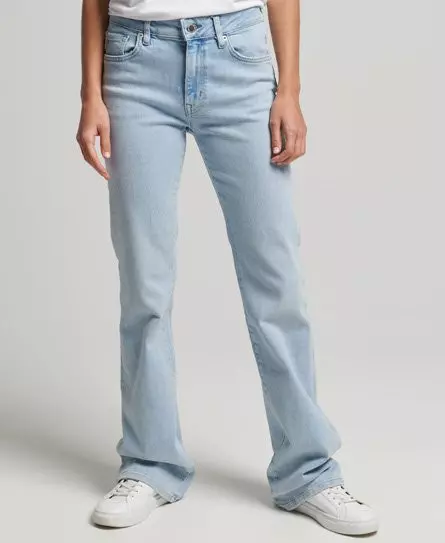 Superdry Mid Rise Slim Flare Jeans