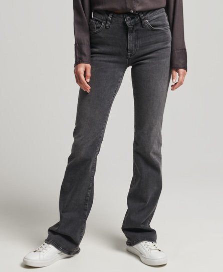 Superdry Mid Rise Slim Flare Jeans