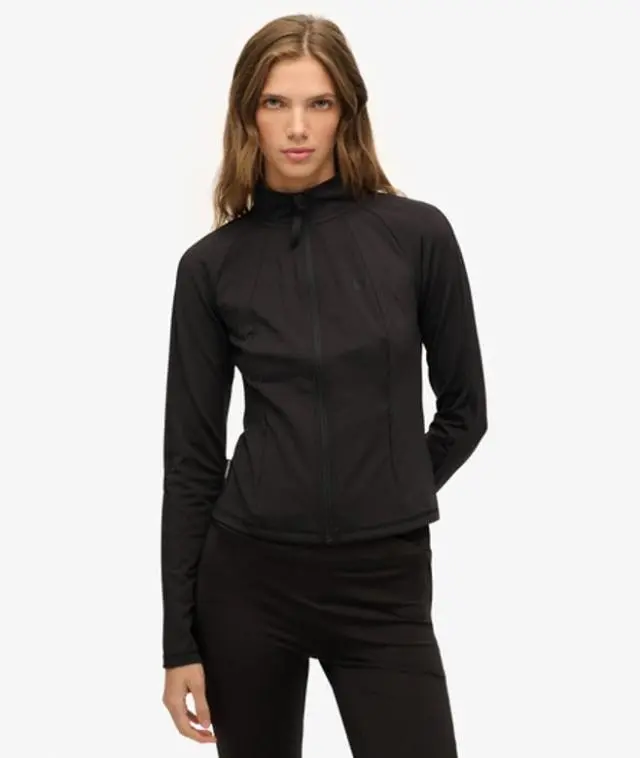 Superdry Women's Studios Fitted Track Top Black -