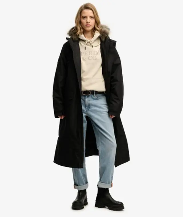 Superdry Women's Everest Superdry Robe Black / Jet Black -