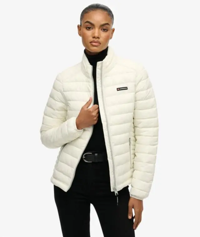 Superdry Women's Fuji Lite Padded Jacket White / Off White -