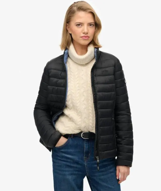 Superdry Women's Fuji Lite Padded Jacket Black - 