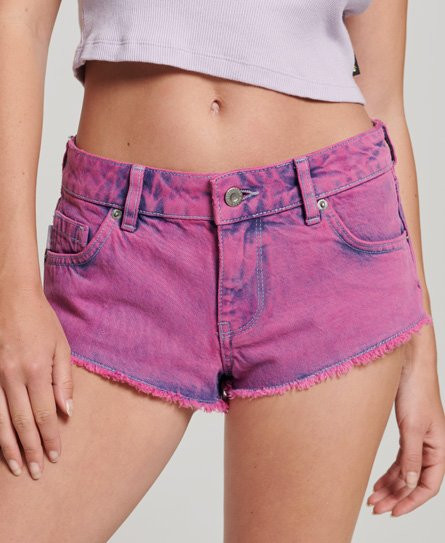 Superdry Women's Washed Hot Shorts Pink / Pink Wash - 