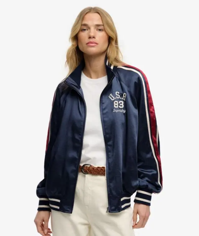 Superdry Women's Suika Track Jacket Navy / Richest Navy -