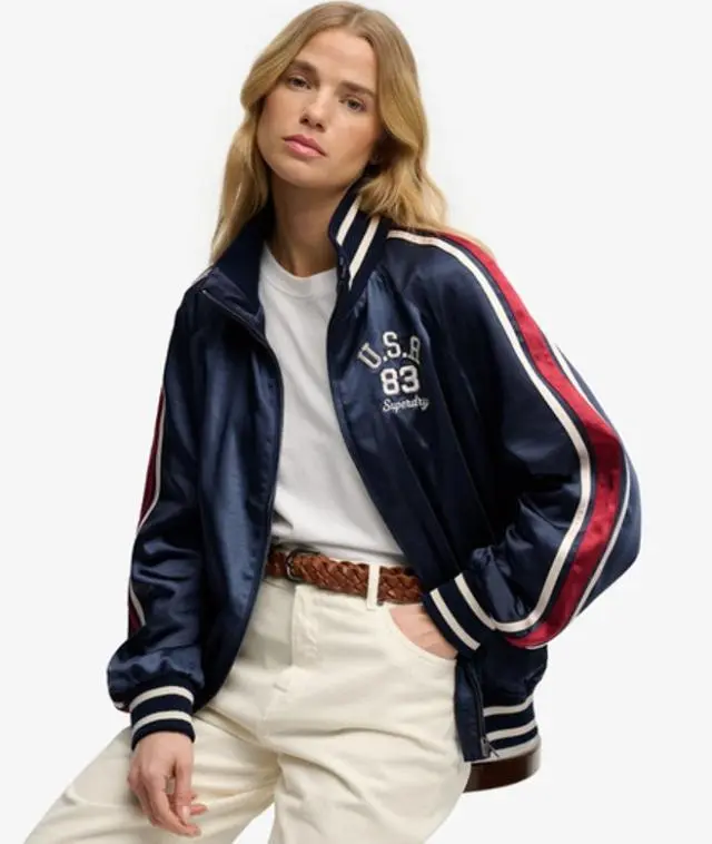 Superdry Women's Suika Track Jacket Navy / Richest Navy - 