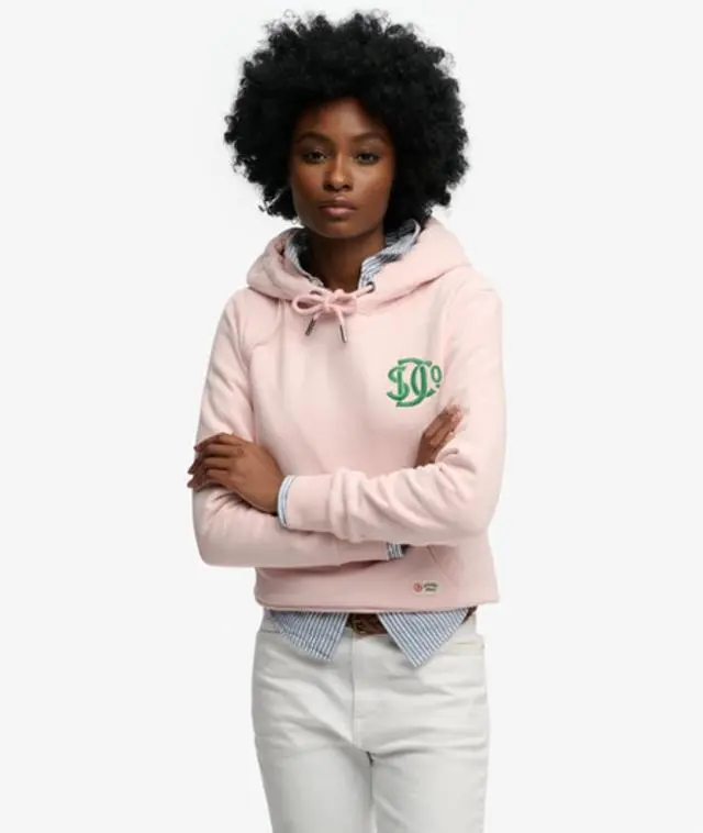 Superdry Women's Sd & co. Hoodie Pink / Chalk Pink -
