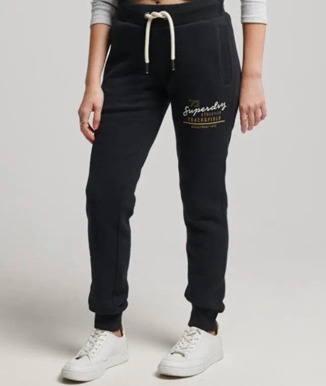 Superdry Women's Track & Field Joggers Black - 
