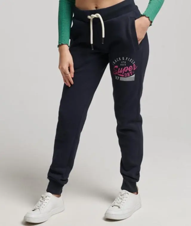 Superdry Women's Track & Field Joggers Navy / Eclipse Navy - 