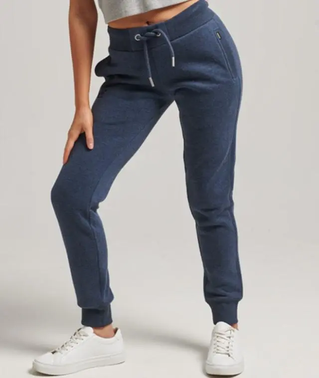 Superdry Women's Organic Cotton Essential Logo Joggers Navy / Vintage Navy Marl - 