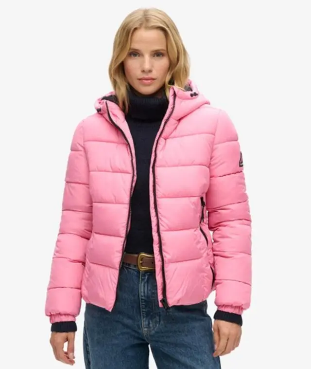 Superdry Women's Spirit Sports Puffer Pink - 