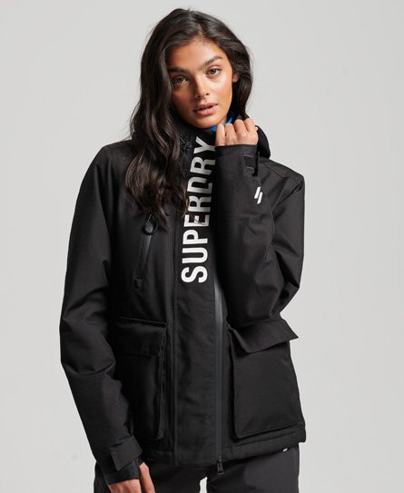 Superdry Women's Sport Ski Rescue Jacket Black - 
