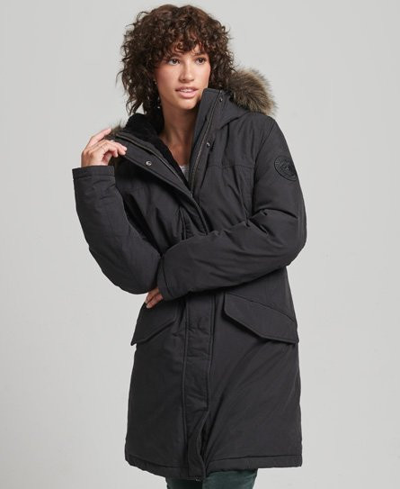 Superdry Women's Down Everest Parka Black - 