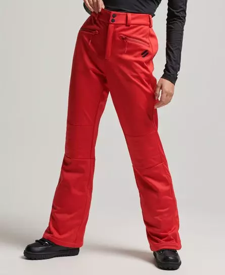 Superdry Women's Sport Ski Softshell Slim Pants Red / Carmine Red - 