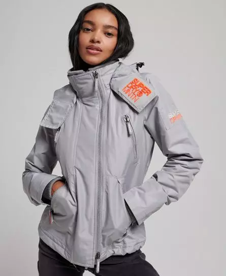 Superdry Women's Mountain SD-Windcheater Jacket Light Grey / Dove Grey - 
