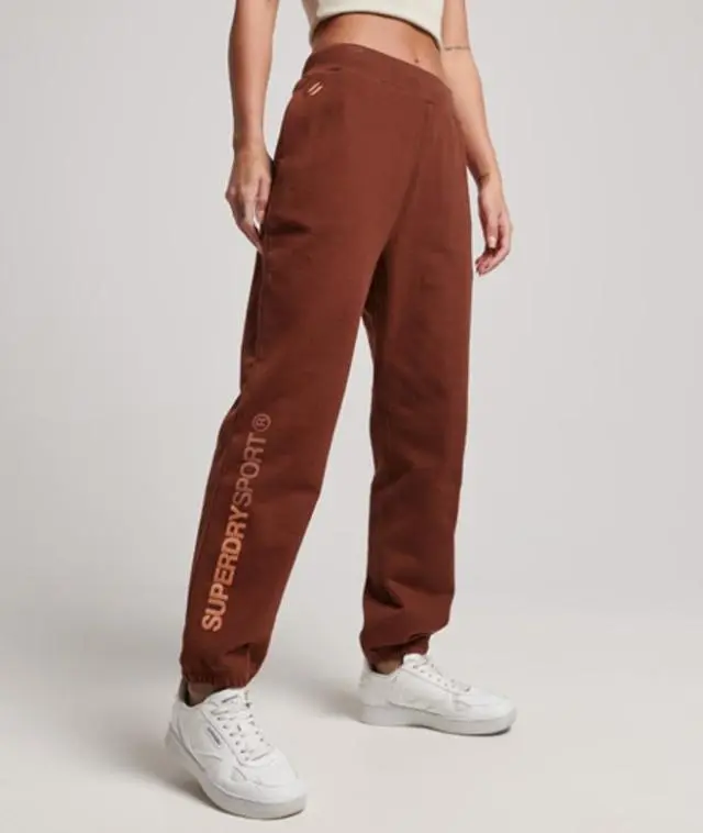 Superdry Women's Core Joggers Brown / Fired Brick Brown - 
