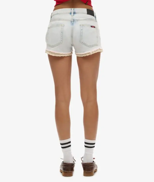 Superdry & Co Women's Denim Hot Shorts Light Blue / Pale Icy Blue - 