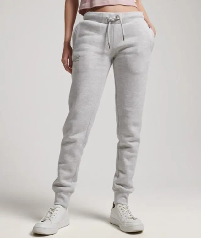Superdry & Co Women's Vintage Logo Embroidered Joggers Light Grey / Glacier Grey Marl - 