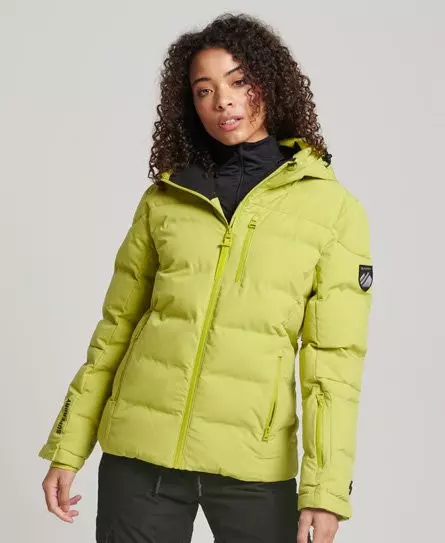 Superdry Women's Sport Motion Pro Puffer Jacket Yellow / Apple Sorbet - 