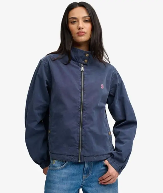 Superdry & Co Women's Cotton Harrington Jacket Navy / Standard Navy -