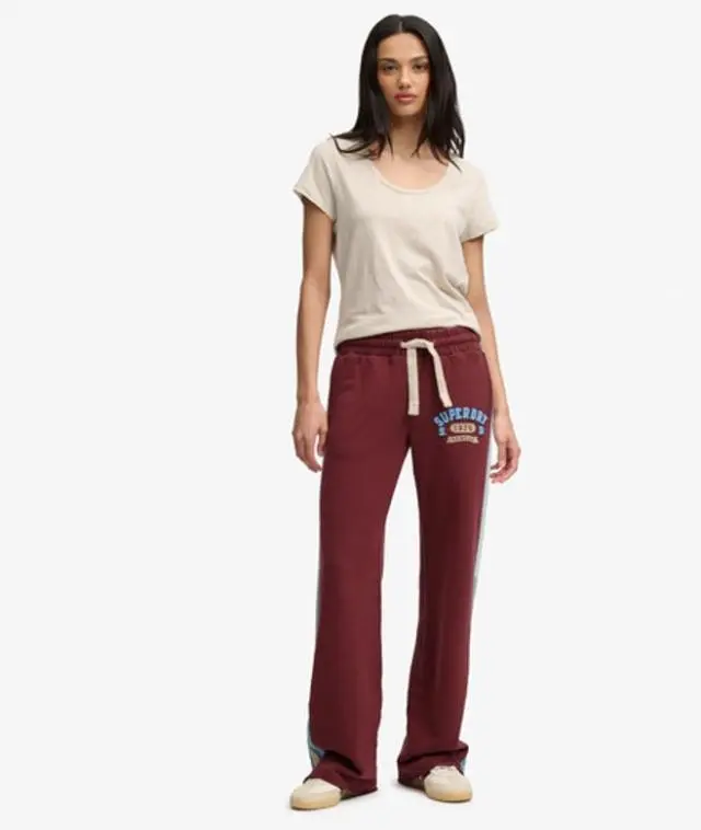 Superdry & Co Women's Cult Hockey Jogger Red / Andorra Burgundy -