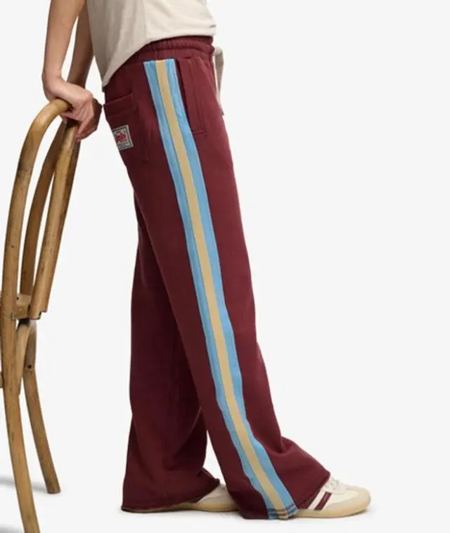 Superdry & Co Women's Cult Hockey Jogger Red / Andorra Burgundy - 