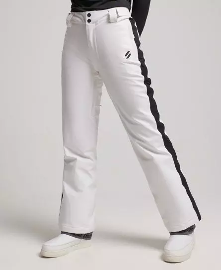 Superdry Women's Sport Core Snow Pants White / Optic - 