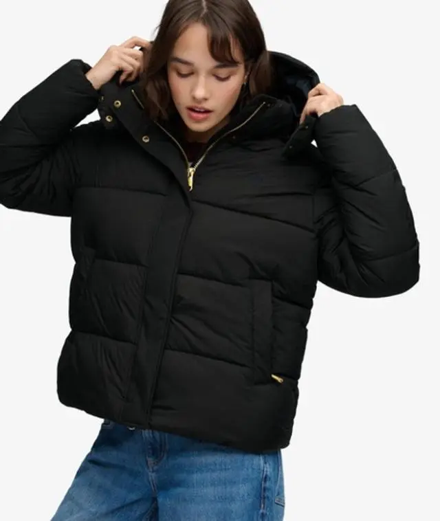 Superdry & Co Women's Premium Ripstop Puffer Jacket Black - 