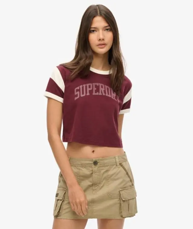 Superdry Women's Utility Parachute Skirt Brown / Stone Wash Taupe Brown - 