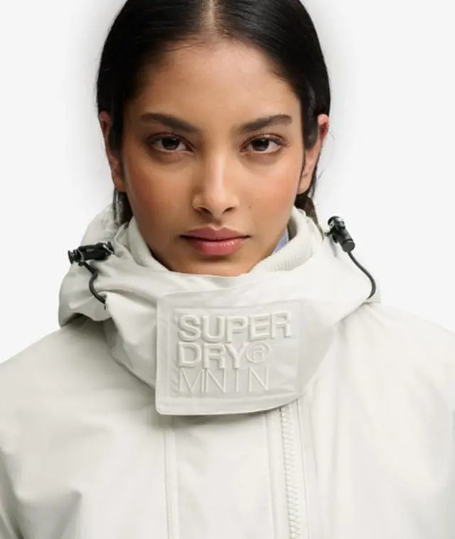 Superdry & Co Women's Hooded Arctic Windcheater Jacket Grey / Rainy Day Grey - 