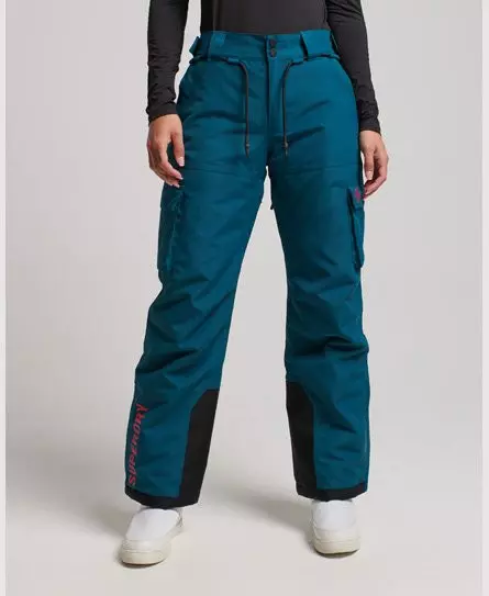 Superdry Women's Sport Ultimate Rescue Pants Turquoise / Deep Atlantic Teal -