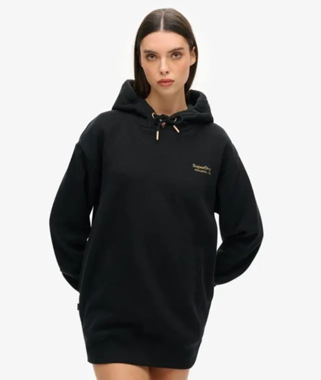 Superdry & Co Women's Essential Hoodie Dress Black - 