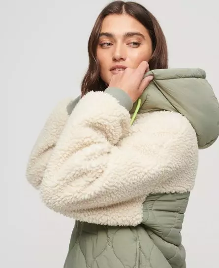 Superdry cocoon sales khaki