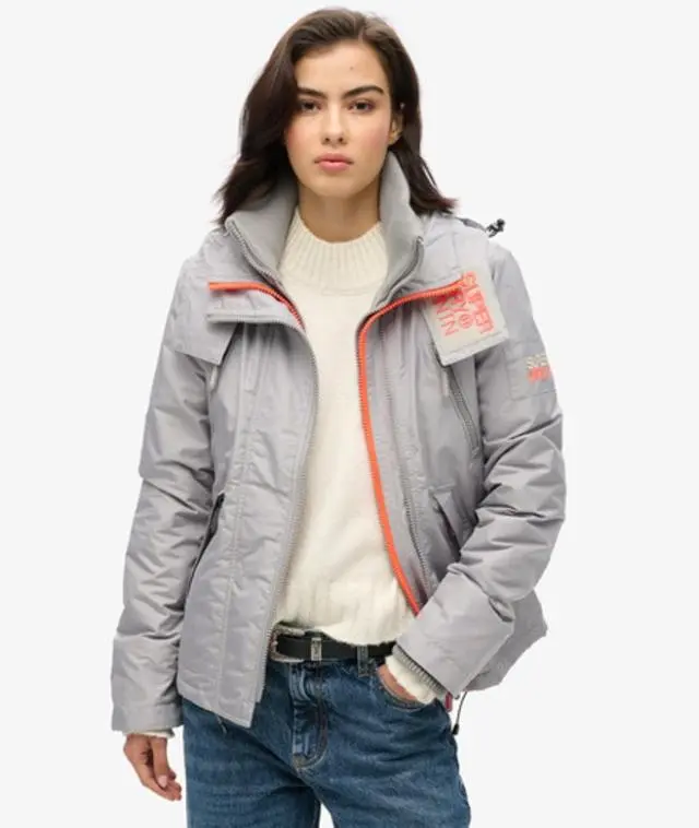Superdry Women's Mountain Sd-windcheater Jacket Light Grey / Dove Grey - 