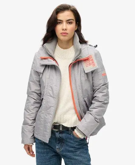 Superdry Women's Mountain Sd-windcheater Jacket Light Grey / Dove Grey - 