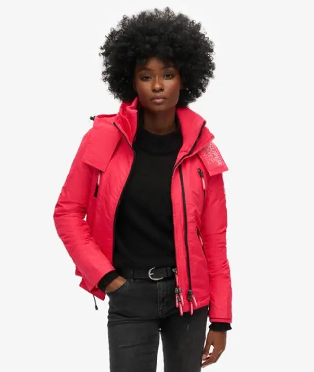 Superdry Women's Mountain Sd-windcheater Jacket Pink / Active Pink - 