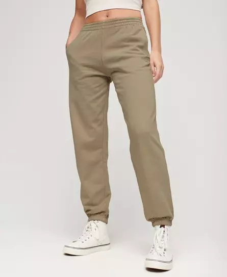 Pockets For Women Superdry Women s Embroidered Boyfriend Joggers Light Grey Warm Grey