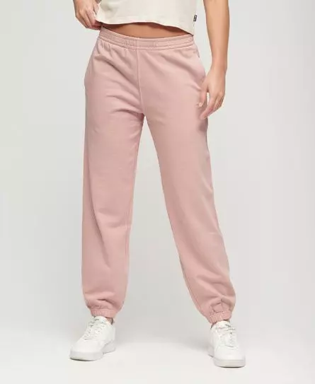 Superdry Women's Embroidered Boyfriend Joggers Pink / Vintage Blush Pink -