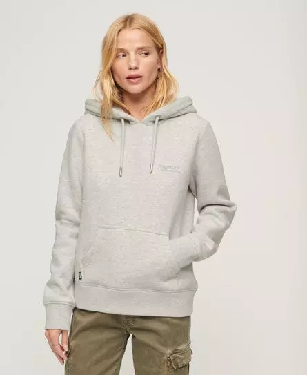 Superdry Women's Essential Logo Hoodie Light Grey / Glacier Grey Marl -